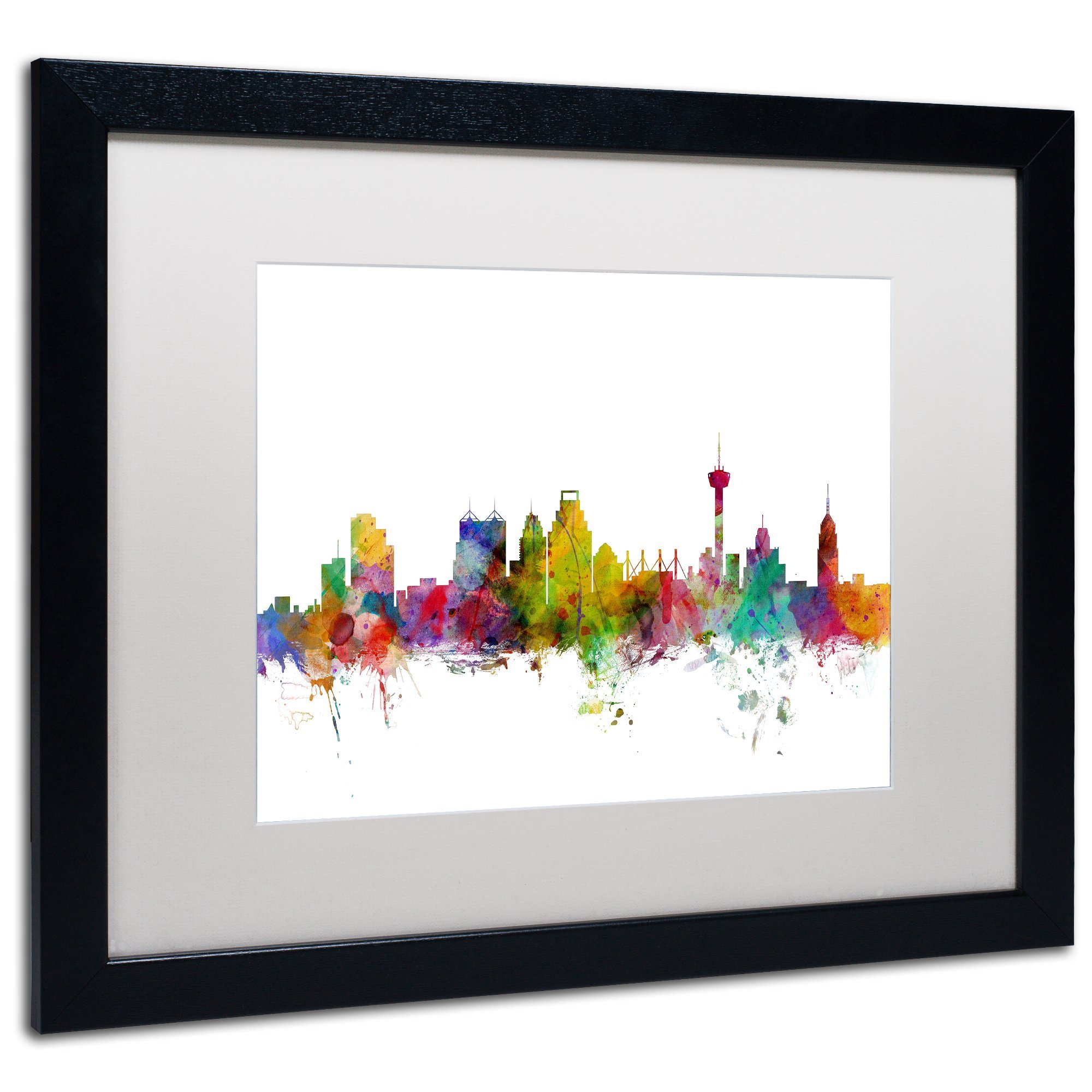 Amazon.com: Trademark Fine Art San Antonio Texas Skyline by